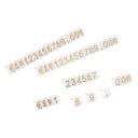 10 darabos akril árkijelző kocka készlet 3,3 x 5,6 mm mini számjegy blokkok az árak jelölésére kirakatban és boltban 7