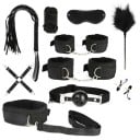 10 eroottisen BDSM-työkalun setti bondageen ja jännittäviin intiimeihin leikkeihin, mukaan lukien käsiraudat, suukapulointi, nuhtelu 2