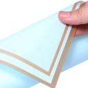 10 feuilles de papier cadeau imperméable 58 x 58 cm pour fleurs avec bords dorés Emballage élégant pour bouquets Différentes couleurs Idéal pour les mariages et les anniversaires 5