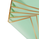 10 fogli di carta da imballaggio impermeabile 58 x 58 cm per fiori con bordi dorati Imballaggio elegante per bouquet Vari colori Ideale 1