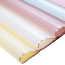 10 fogli di carta da imballaggio impermeabile 58 x 58 cm per fiori con bordi dorati Imballaggio elegante per bouquet Vari colori Ideale 26