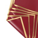 10 foi de hârtie de ambalaj rezistentă la apă 58 x 58 cm pentru flori cu margini aurii Ambalaj elegant pentru buchete Culori diverse Ideal pentru nunți și aniversări 18