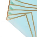 10 folhas de papel de embrulho à prova de água 58 x 58 cm para flores com bordas douradas Embalagem elegante para bouquets Cores variadas Ideal para casamentos e aniversários 13