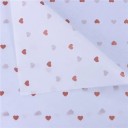 10 folhas de papel de seda para embrulho 50 x 70 cm Com padrão de corações em fundo branco Várias cores Material DIY floral para presentes 3