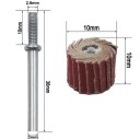 10 kappaleen lamellihiontavarren sarja 10 mm Karkeus 400 3 mm kiinnitysvarrella mikrohiomakoneelle Punaruskea Metallin ja puun hiontaan 5