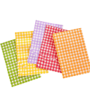 10 kpl Värikkäitä kraft-paperipusseja 23 x 15 x 8 cm Ruudullinen malli Lahjakassit juhliin festivaaleille häihin syntymäpäiville kekseille 7