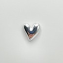 10 ks doplňky na crocs metalová srdíčka dekorace na obuv lesklý kovový design ozdoby do děr bot s hladkým povrchem 2