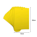 10 ks obojstranná lepiaca pasca na hmyz 20 x 15 cm Lepiace dosky proti muchám komárom a molom Netoxická ochrana domácnosti záhrady 2