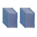 10 ks prototypová deska plošných spojů 4 x 6 cm Oboustranné univerzální PCB desky pro pájení DIY elektronické projekty a testování obvodů 1
