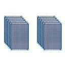 10 ks prototypová deska plošných spojů 5 x 7 cm Oboustranné univerzální PCB desky pro pájení DIY elektronické projekty a testování obvodů 1