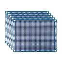 10 ks prototypová deska plošných spojů 6 x 8 cm Oboustranné univerzální PCB desky pro pájení DIY elektronické projekty a obvody 3