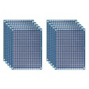 10 ks prototypová doska plošných spojov 6 x 8 cm Oboustranné univerzálne PCB dosky pre spájkovanie DIY elektronické projekty a obvody 1