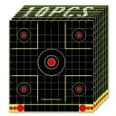 10 ks Reflexné samolepiace terče 30,5 x 33 cm 12 x 12 palcov Čtvercové strelecké terče s rozstrekom Fosforovo žltý zásah 1