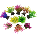 10 ks Umelé morské riasy do akvária 5,5 x 2 cm Realistické akvarijné rastliny Bezúdržbová dekorácia Bezpečné pre ryby Vhodné do nádrží 1