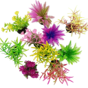 10 ks Umelé morské riasy do akvária 5,5 x 2 cm Realistické akvarijné rastliny Bezúdržbová dekorácia Bezpečné pre ryby Vhodné do nádrží 5