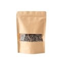10 ks Zip lock Kraft papierové vrecúška 10 x 15 cm Samouzavíracie stojace obaly s okienkom na čaj sušené potraviny ovocie darčekové balenie 1