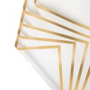 10 listů voděodolného balicího papíru 58 x 58 cm na květiny se zlatými okraji Elegantní obal pro kytice Různé barvy Ideální na svatby a narozeniny 19