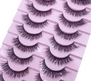 10 paires de cils artificiels Cils en vison faux Cils autocollants 3D 27