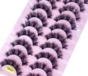 10 Pairs of Artificial Eyelashes False Mink Eyelashes Artificial 3D Adhesive Eyelashes 29