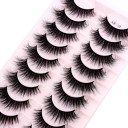 10 Pairs of Artificial Eyelashes False Mink Eyelashes Artificial 3D Adhesive Eyelashes 41