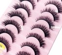 10 Pairs of Artificial Eyelashes False Mink Eyelashes Artificial 3D Adhesive Eyelashes 7