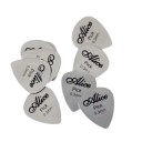 10 pcs Alice Metal Plectrums 0.3 mm Drop Shape Stainless Steel Glossy Finish Durable Precision Plectrums for Electric and Acoustic Guitar 1