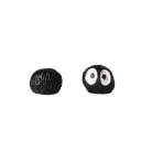 10 pcs Boules de poussière miniatures avec visage 1,1 x 0,8 cm Figurine en résine Jouet miniature mignonne figurines décoratives ensemble 4