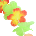 10 pcs Colar de flores havaianas de plástico com flores artificiais para o pescoço Decoração de Verão Tropical Casamento Aniversário Festa 8