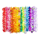 10 pcs Hawaiian Flower Necklace Artificial Flowers Around the Neck Summer Tropical Wedding Birthday Party Decorations Various Colours 1
