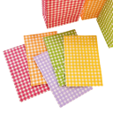 10 pcs Sacos de papel kraft coloridos 23 x 15 x 8 cm Padrão xadrez Sacos de presente para festas, festivais, casamentos, aniversários 7