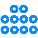 10 pezzi di chiusure in gomma per cinghia per chitarra elettrica e basso Sicurezza professionale della cinghia Colore neutro Protezione contro lo scivolamento 9