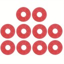 10 pezzi di chiusure in gomma per cinghia per chitarra elettrica e basso Sicurezza professionale della cinghia Colore neutro Protezione contro lo scivolamento 8