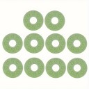 10 pezzi di chiusure in gomma per cinghia per chitarra elettrica e basso Sicurezza professionale della cinghia Colore neutro Protezione contro lo scivolamento 10