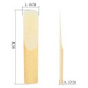 10 Pieces of Reeds for Soprano Saxophone 8 x 1.6 x 0.37 cm Size 2.5 Medium Hardness Cane Musical Instrument Accessories Suitable for Bb Tuning 3