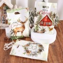 10 sacs plastiques de Noël 16,3 x 25 cm Sacs cadeaux avec différents motifs pour petits cadeaux, bonbons, biscuits et surprises de Noël 3