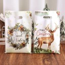 10 sacs plastiques de Noël 16,3 x 25 cm Sacs cadeaux avec différents motifs pour petits cadeaux, bonbons, biscuits et surprises de Noël 5