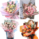 10 st hedvábspapper 50 x 66 cm Blommigt papper för inslagning av buketter Gåvor och bröllopsdekorationer Olika färger för blomsterhandel 5