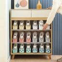 10 stk Dobbelt skoholder 25,5 cm Justerbar organizer til skabet Plastisk skoholder til pladsbesparelse Skohylde 3