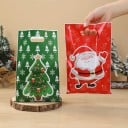 10 stk Gaveposer med julemotiver 25 x 16,5 cm Plastposer med håndtag Solid emballage 4