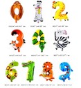 10 stk oppustelige balloner - Tal 2