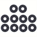 10 Stück Gummi-Gurtschlösser für E-Gitarre und Bass, professionelles Gurtschloss, neutrale Farbe, Anti-Rutsch-Schutz 7