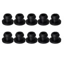 10 Stück schwarze Durchführungen 7,5x5 mm hitzebeständige effektive Schutzstopfen gegen Kratzer Wohnmobil Zubehörteile 1