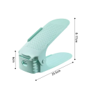 10 stuks Dubbele schoenenstandaard 25,5 cm Verstelbare kastorganizer Plastic schoenenhouder voor ruimtebesparing Schoenenrek 2