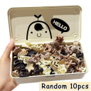 10 stuks Mini haarspeldjes 2,5 cm Mix kleuren beige bruin zwart Verschillende vormen Kleine haarclips voor kapsels Damesaccessoires 3