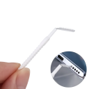 10 stuks reinigingsborstels 6x0,5 cm anti-verstopping douchekop toetsenbord telefoon gaten en spleten nylon borstel diepe reiniging stof en vuil 3