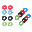 10 stuks rubberen straplocks voor elektrische gitaar en bas, professionele straplock, neutrale kleur, antislipbescherming 3