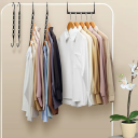 10 stuks ruimtebesparende zwarte kunststof kleerhangers met 5 gaten, lengte 24 cm, 2 haken per stang, praktische garderobeorganizers 2