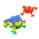 10 stuks springende kikkers speelgoed voor kinderen Ouders kind interactieve spel Motorische ontwikkeling Schattige kikkers Willekeurige kleuren 2