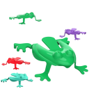 10 stuks springende kikkers speelgoed voor kinderen Ouders kind interactieve spel Motorische ontwikkeling Schattige kikkers Willekeurige kleuren 4