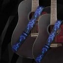 10-teilige Set für Gitarristen Gurt mit Blitzdruck Halter für Plektren Adapter für Gitarrenkopf 5 Plektren 2 Gummisicherheitsverschlüsse für den Gurt 2